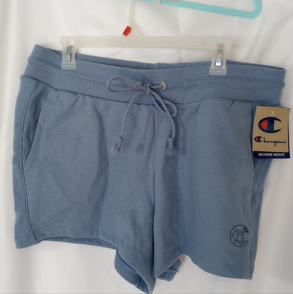 Champion Women's Athletic Shorts in Light Blue